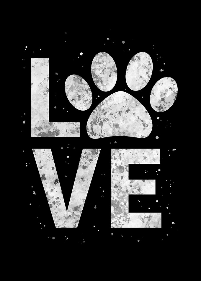 Dog lover paw