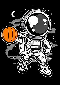 Astronaut Basketball space
