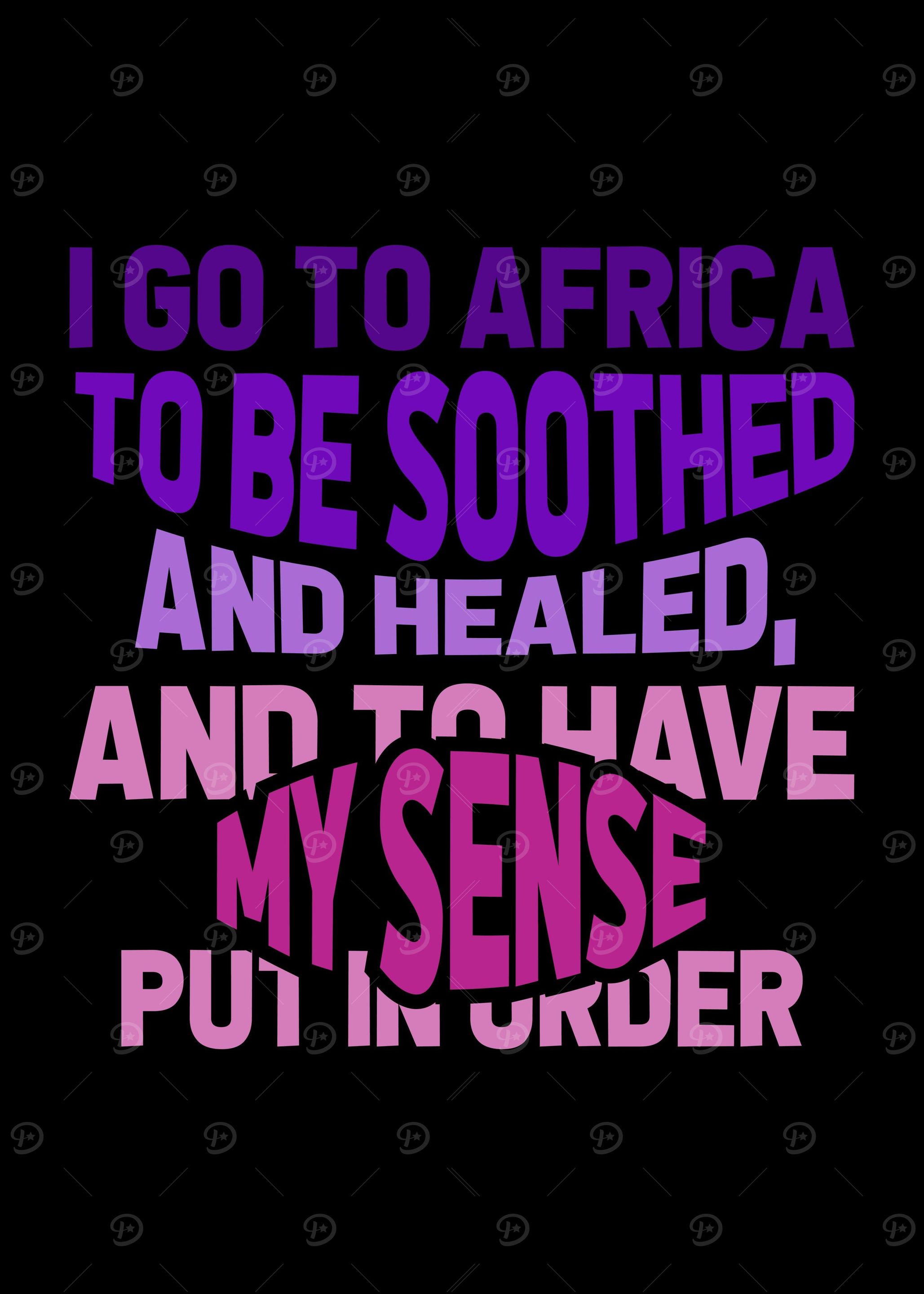 Safari Africa Saying