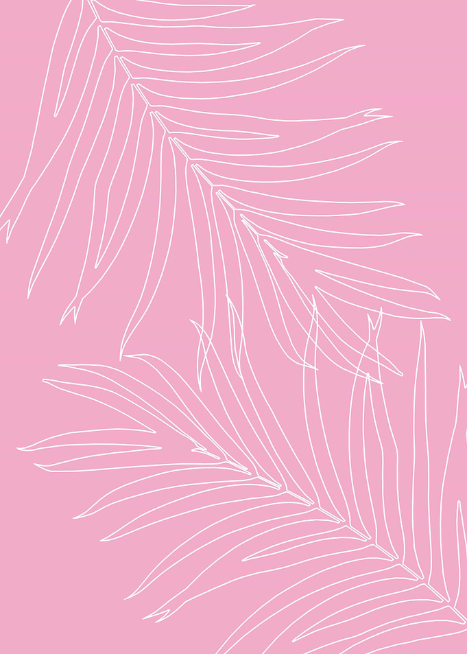 Palm Leaves Line Art 3