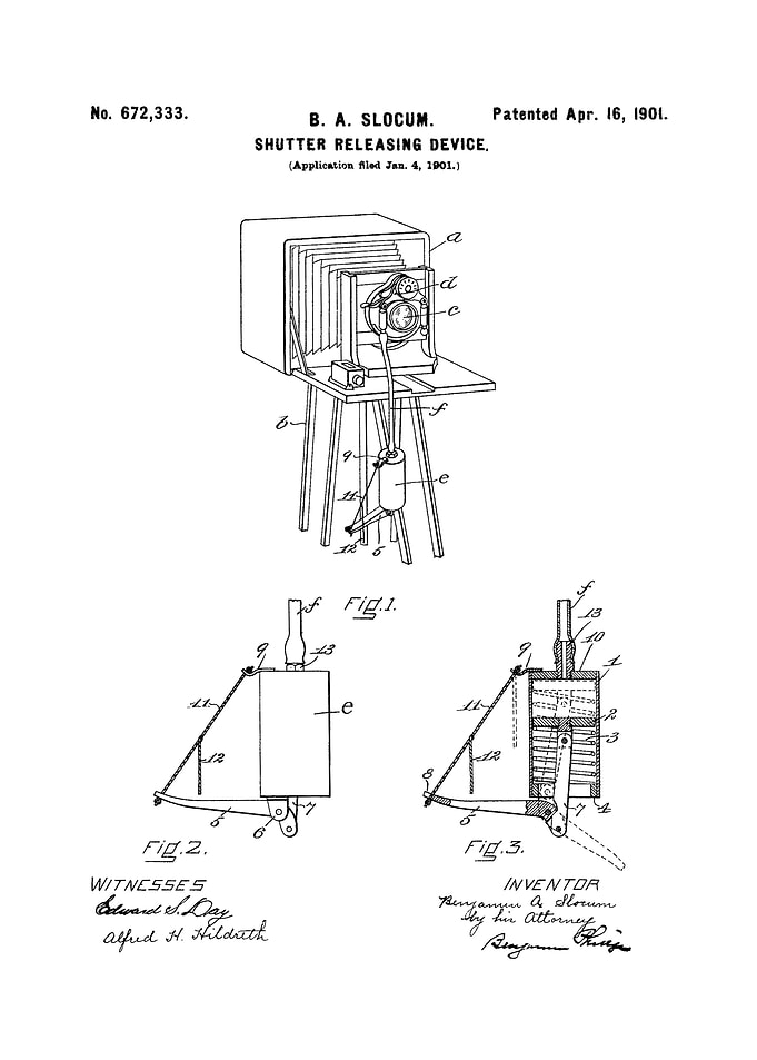 Shutter Release Patent