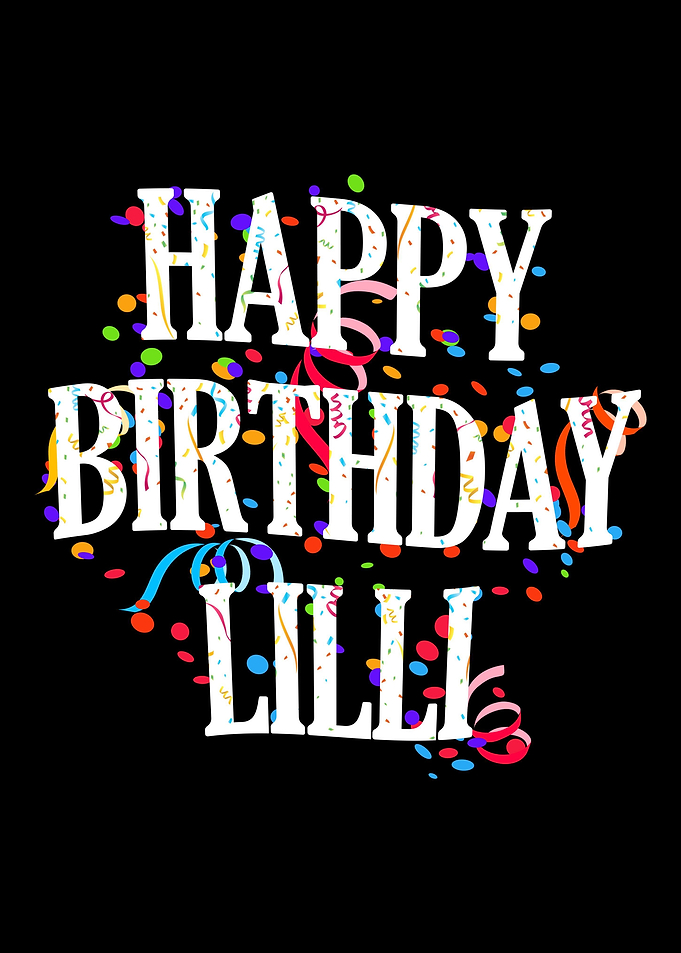 Happy Birthday Lilli