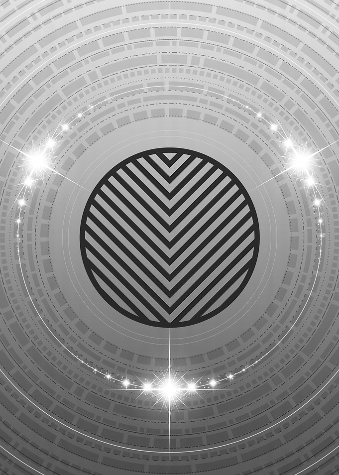 Gray Glyph Mandala Rune