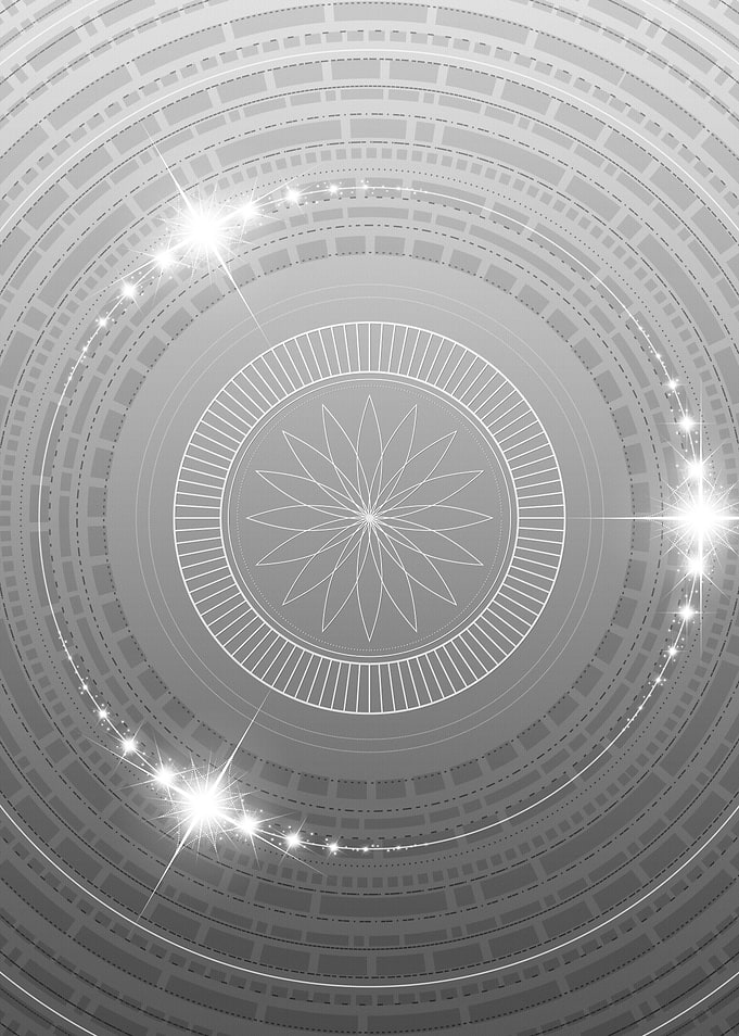 Gray Glyph Mandala Rune