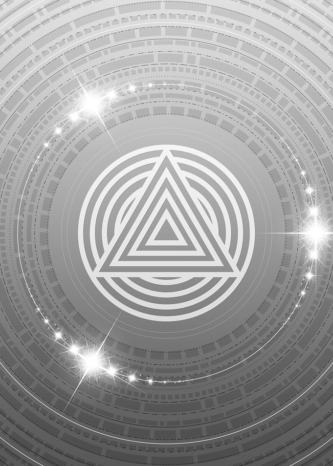 Gray Glyph Mandala Rune