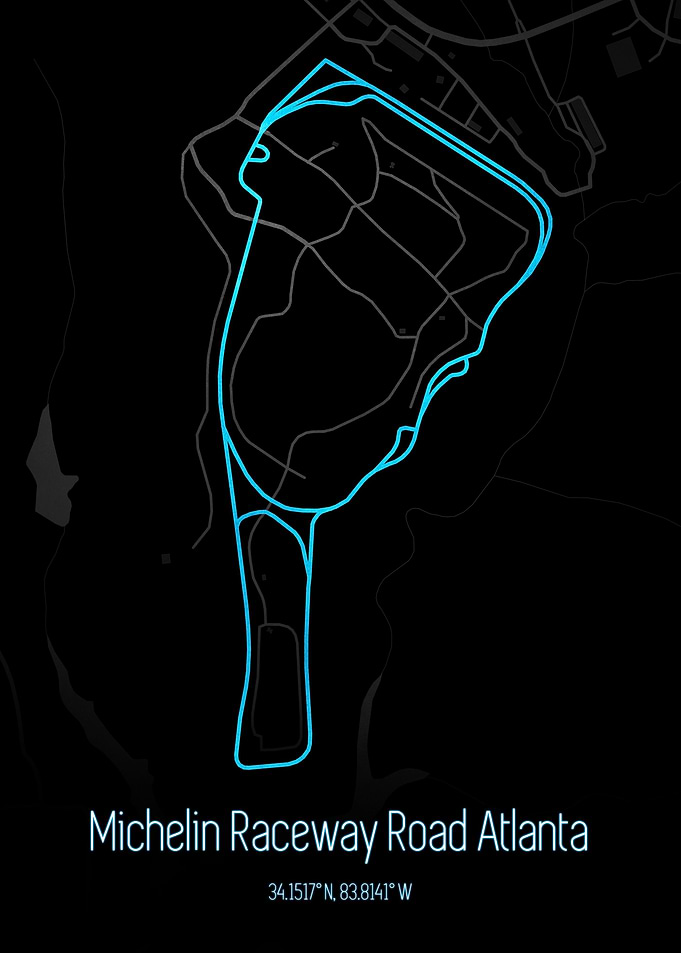 Road Atlanta Track Map