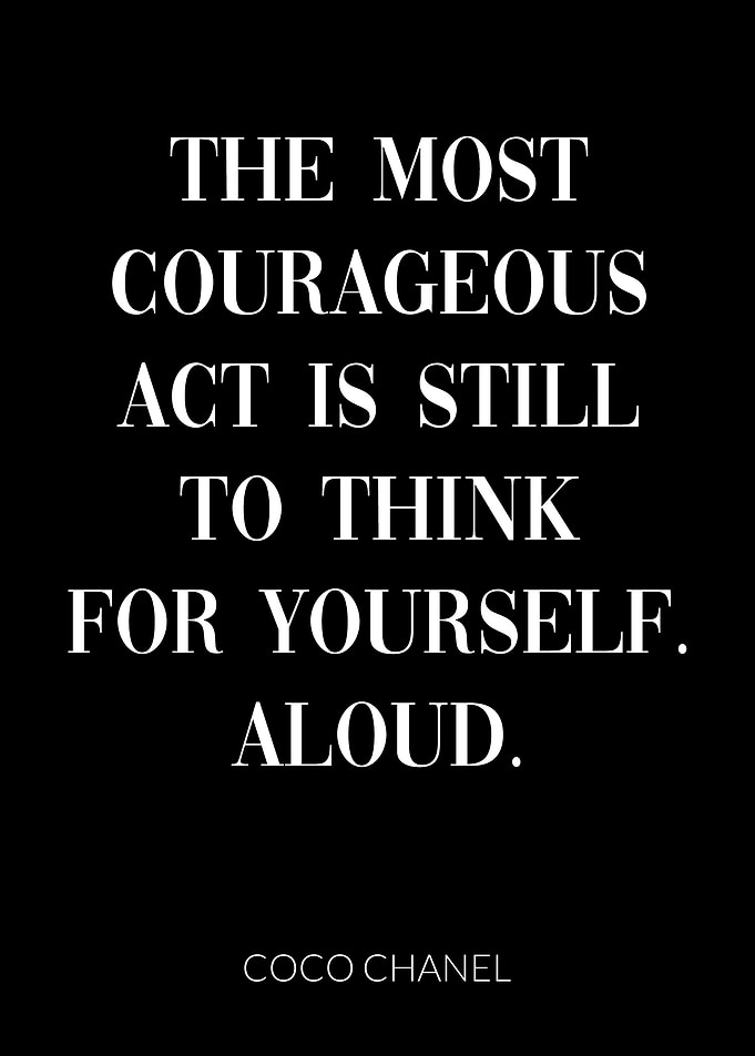Coco Chanel Quote Yourself