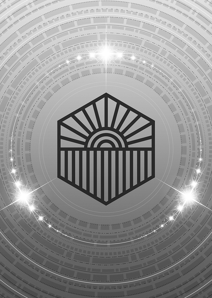 Gray Sacred Geometry Glyph