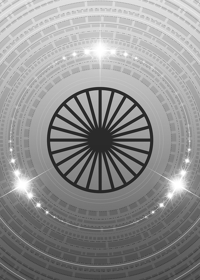 Gray Glyph Mandala Rune