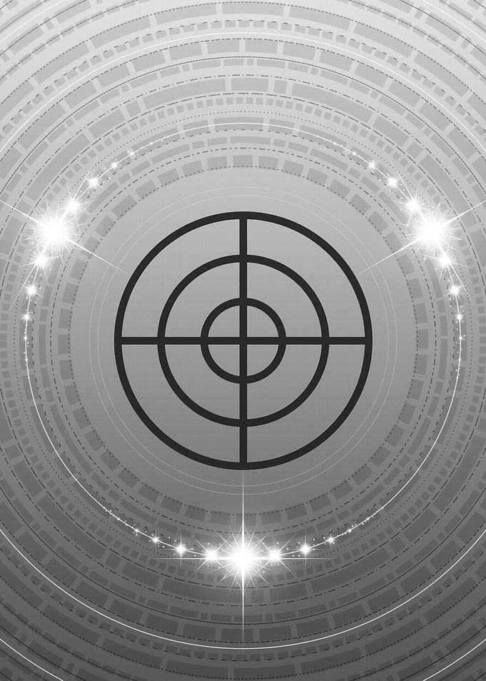 Grey Geometric Glyph Rune