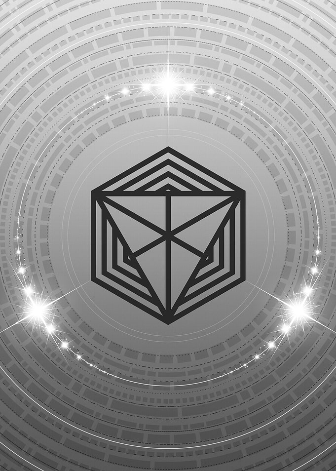 Gray Sacred Geometry Glyph