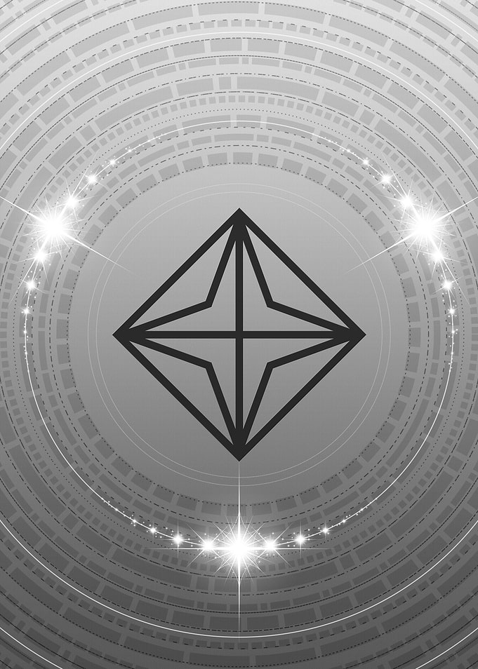 Grey Sacred Geometry Glyph