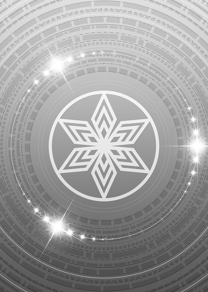 Gray Glyph Mandala Rune