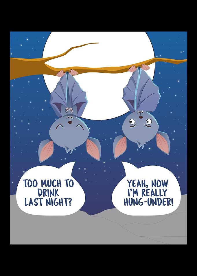 Bat Meme Hung Under for