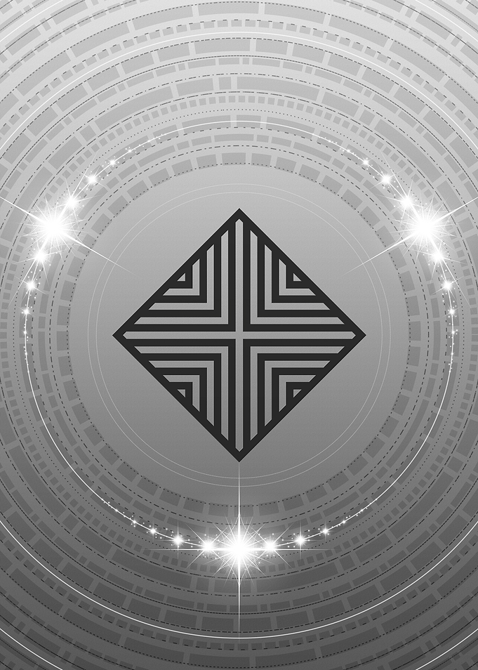 Gray Sacred Geometry Glyph