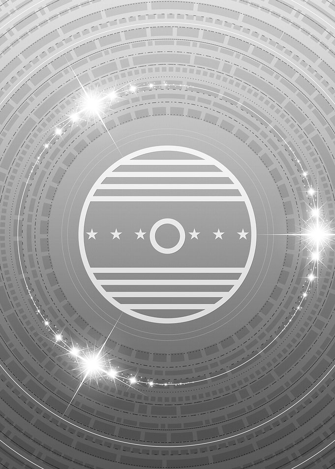 Gray Geometric Glyph Sign