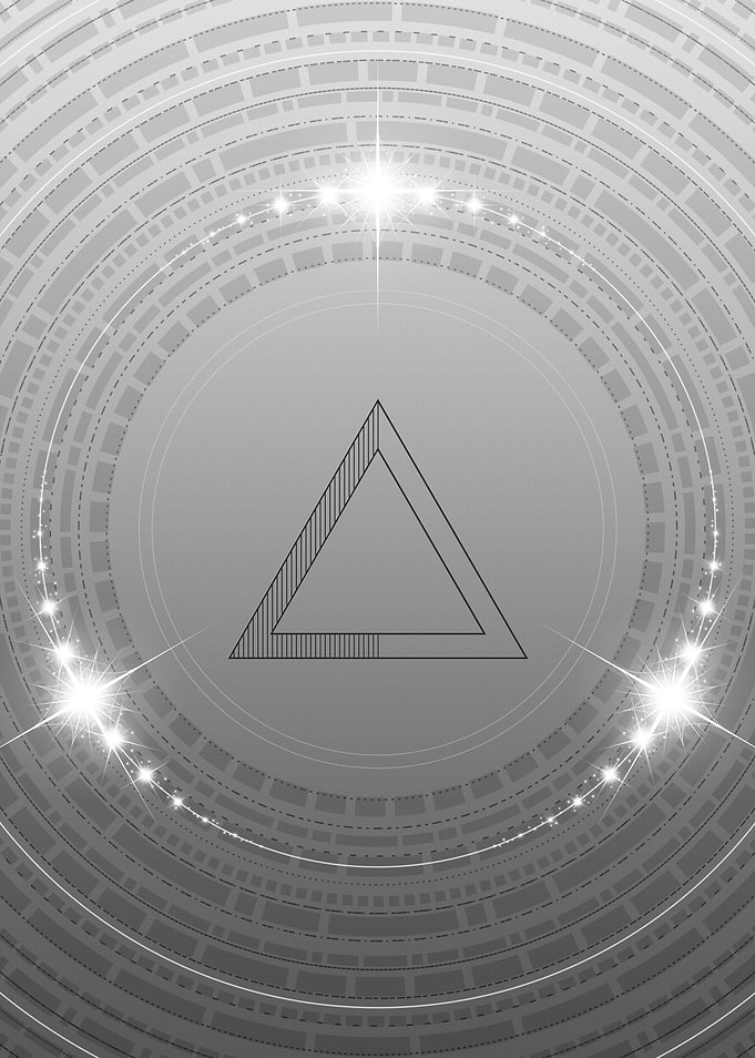 Grey Sacred Geometry Glyph
