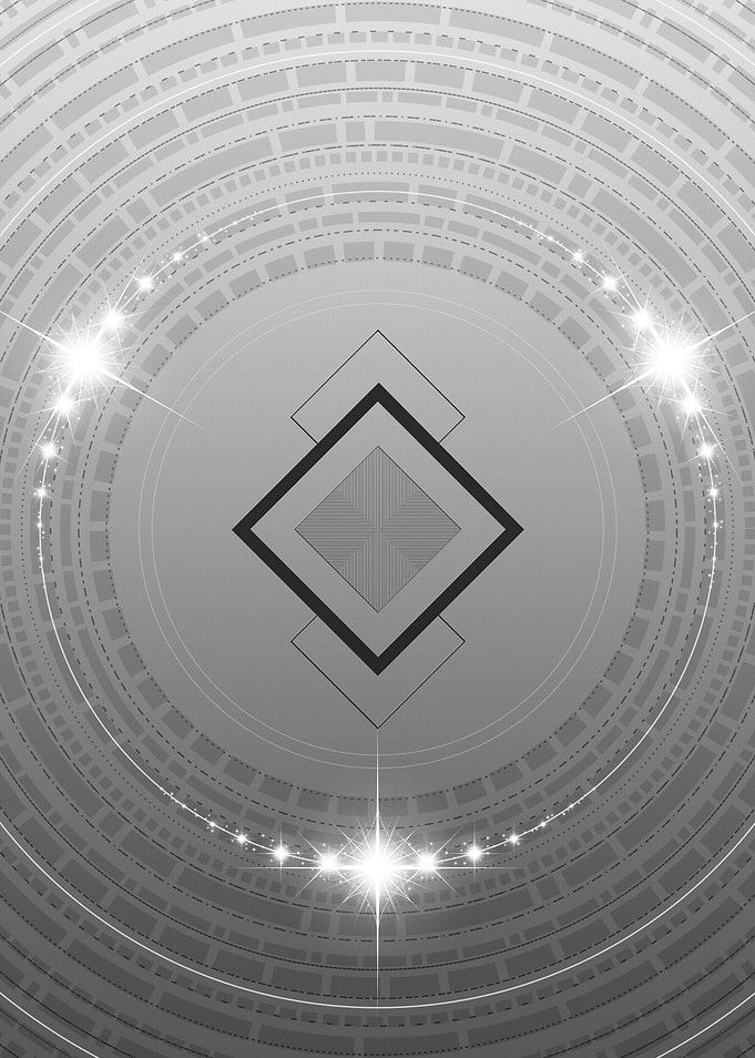 Grey Sacred Geometry Glyph