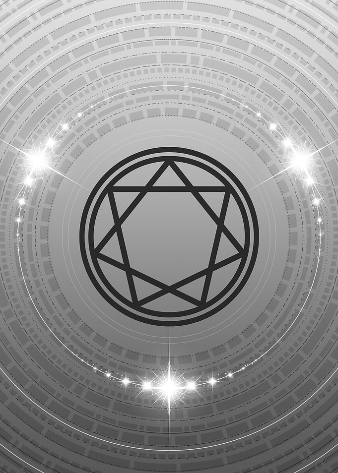 Grey Sacred Geometry Glyph