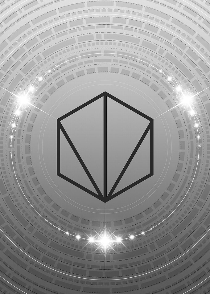 Grey Sacred Geometry Glyph