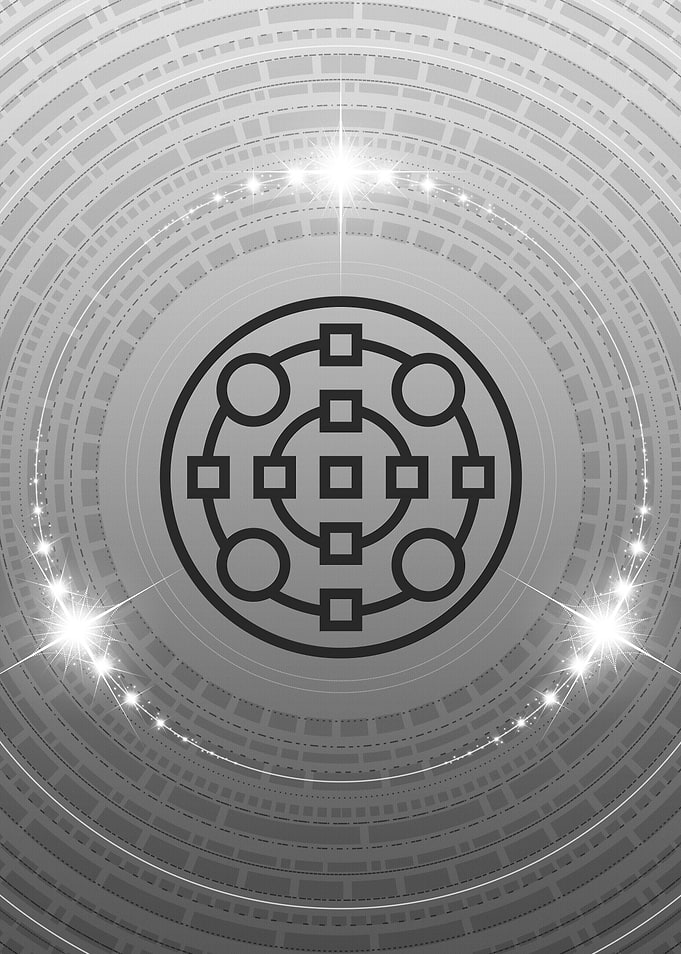 Gray Sacred Geometry Glyph