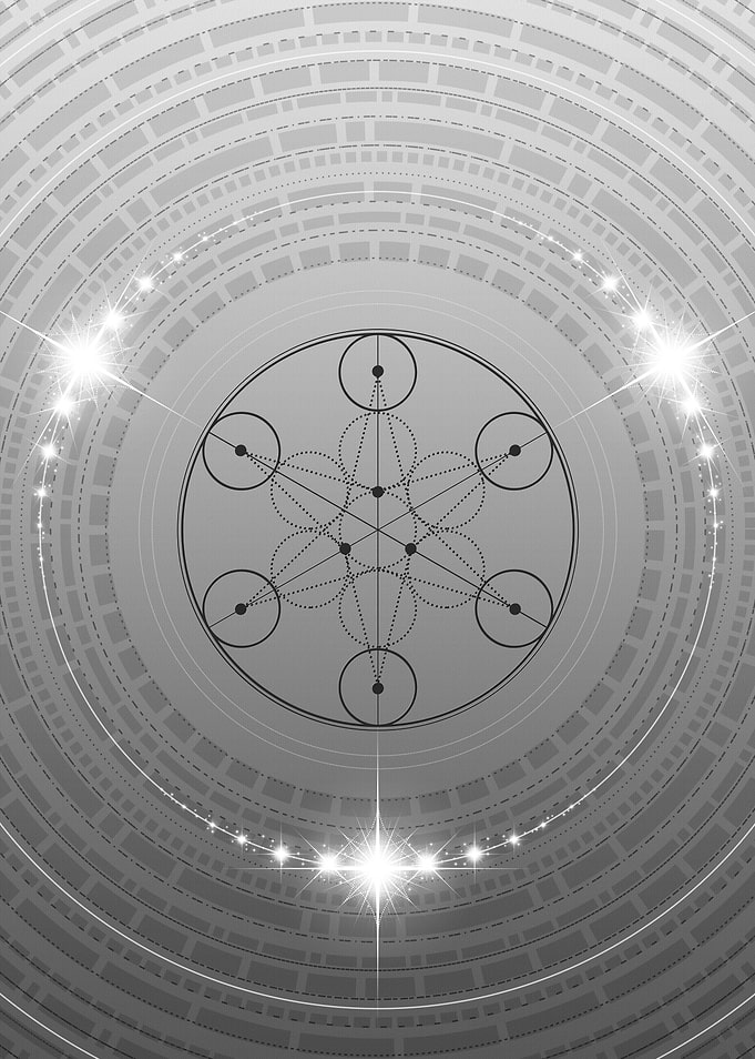 Gray Glyph Mandala Rune