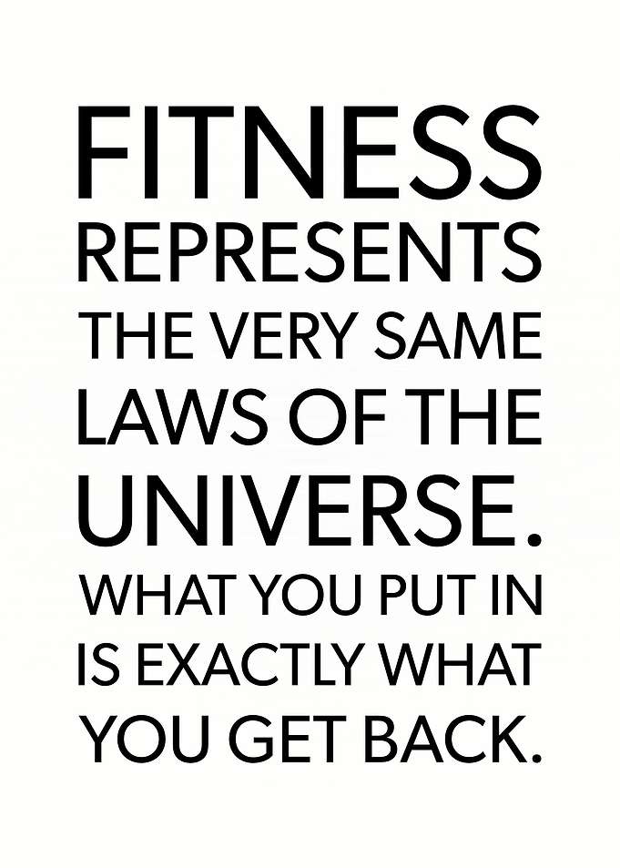 Fitness Universal Laws