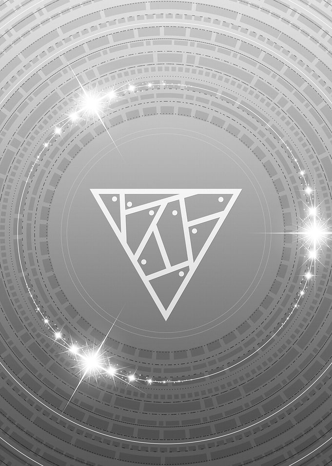 Grey Geometric Glyph Rune