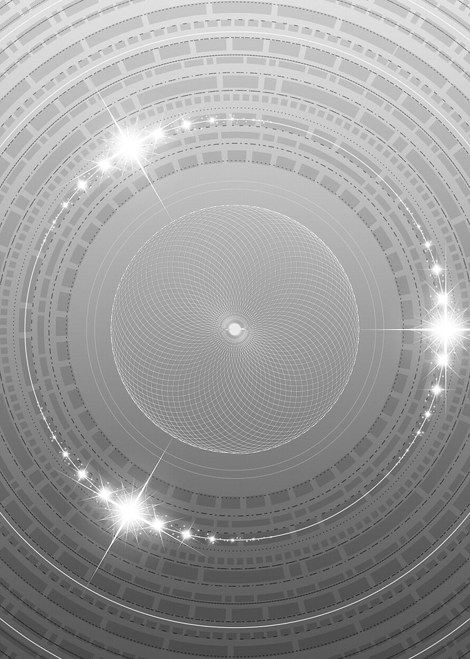 Gray Sacred Geometry Glyph