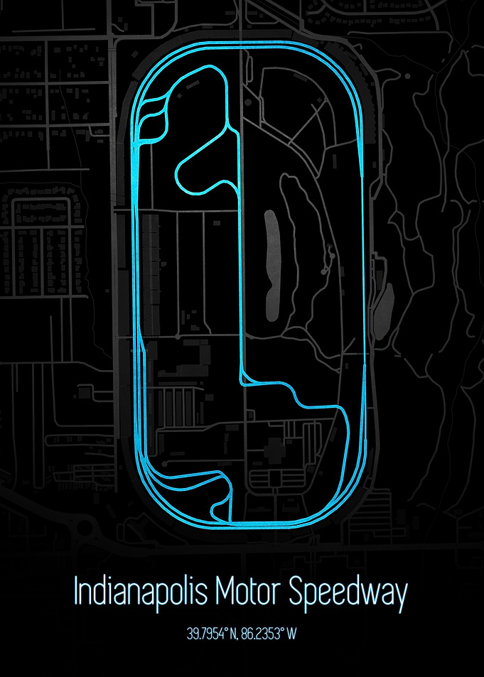 Indianapolis Speedway Map