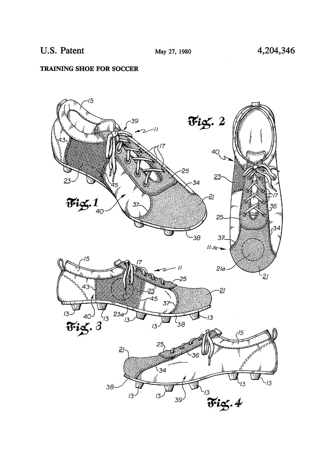 Football Shoe Patent
