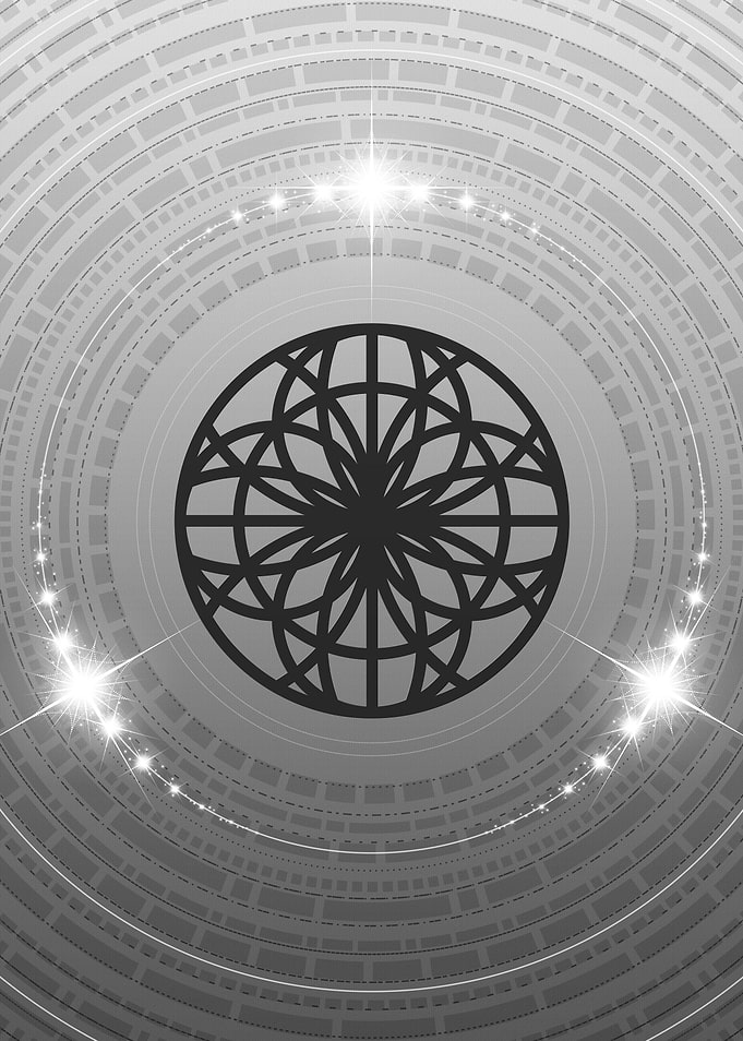 Black and White Glyph Rune