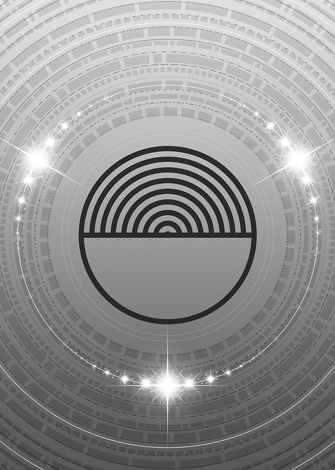 Gray Glyph Mandala Rune