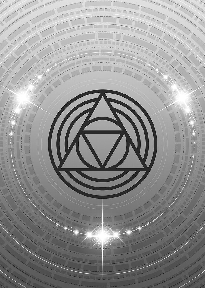 Black and White Glyph Rune