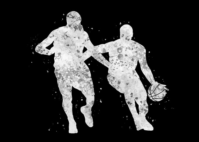 Basketball player dribble