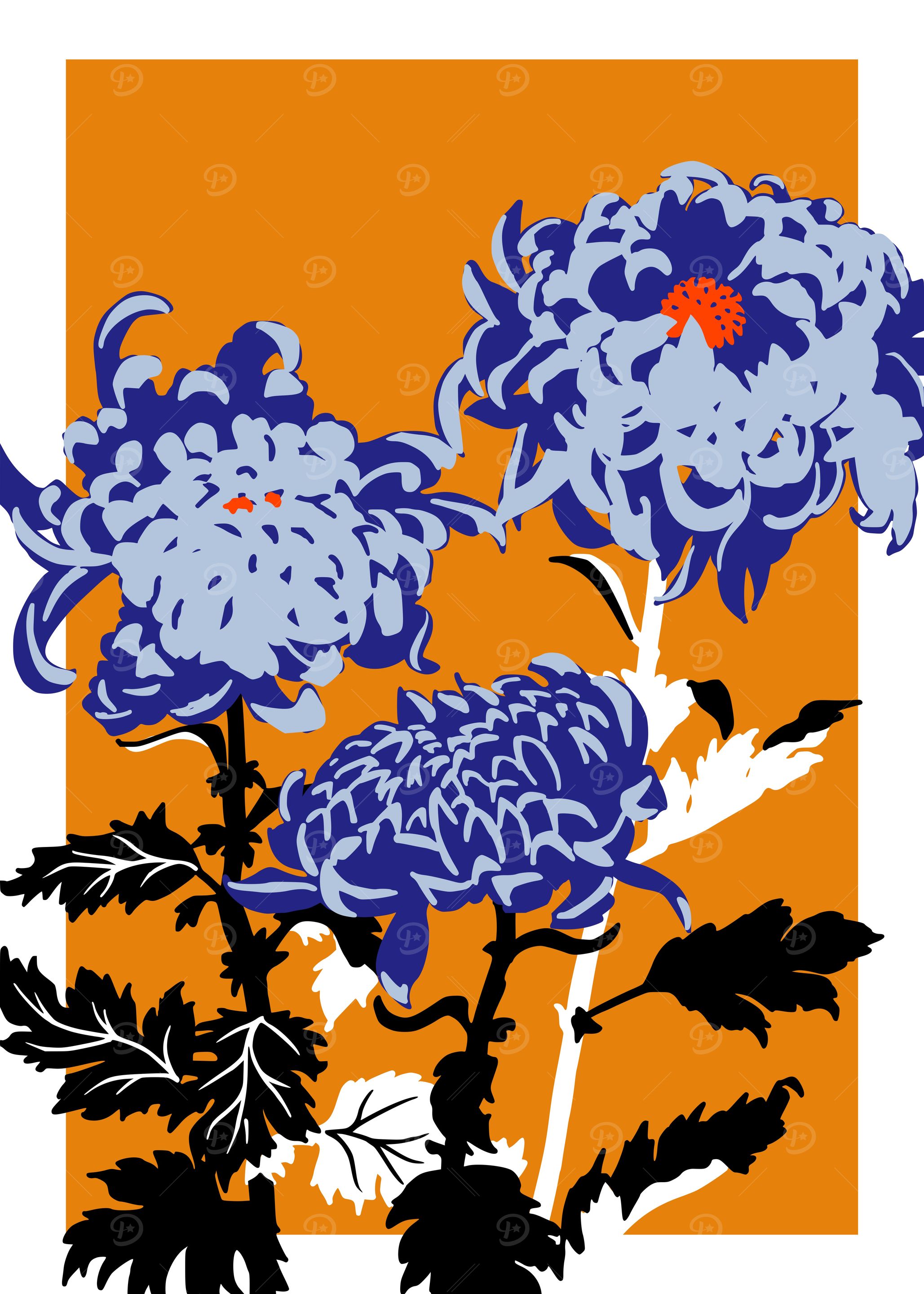 Bold Flower Chrysanthemum