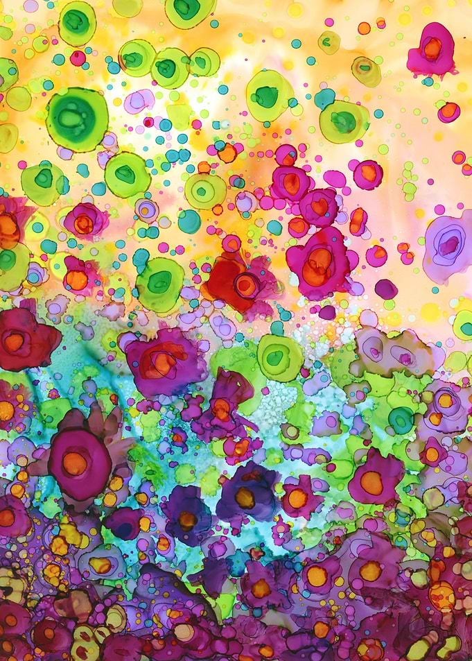 Purple Floral Storm