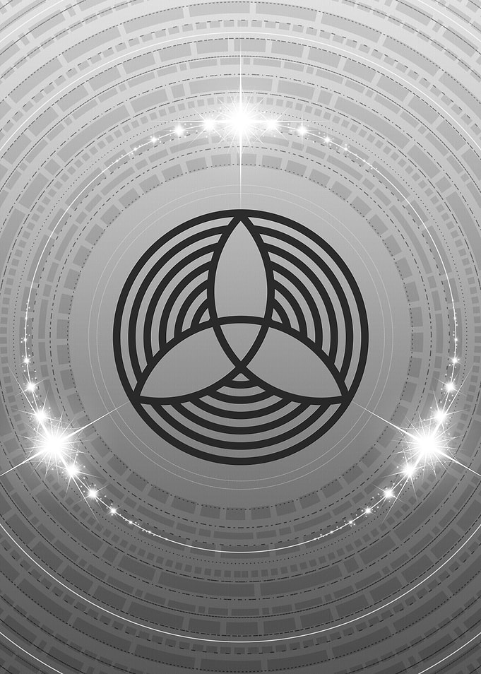 Gray Sacred Geometry Glyph