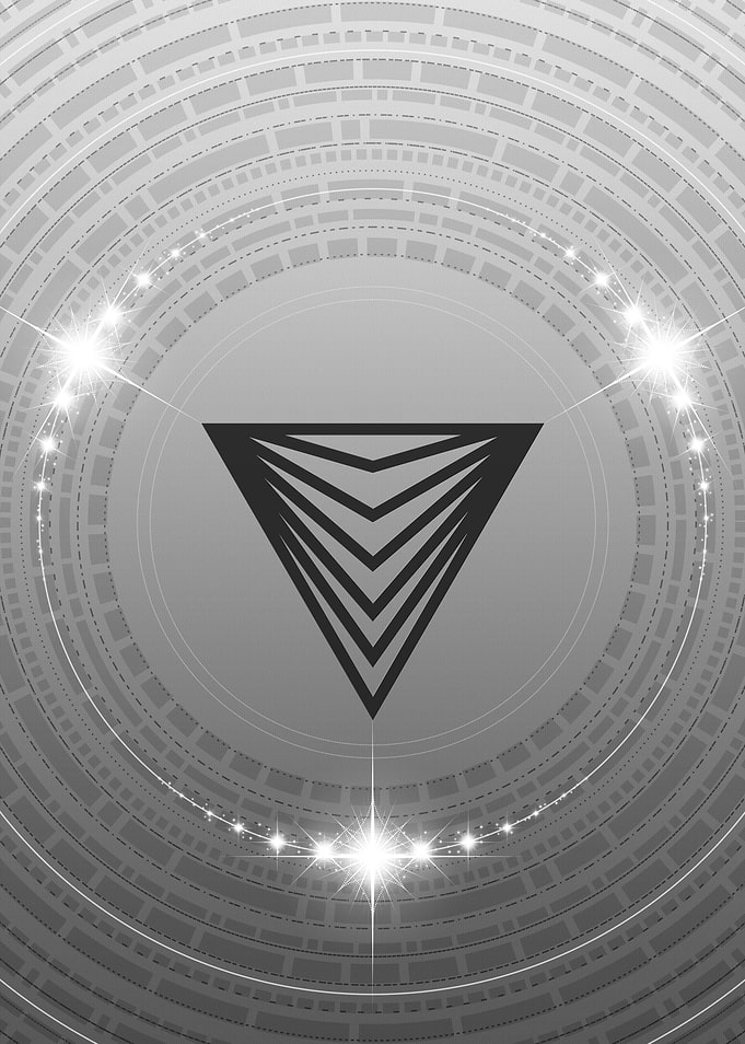 Grey Sacred Geometry Glyph