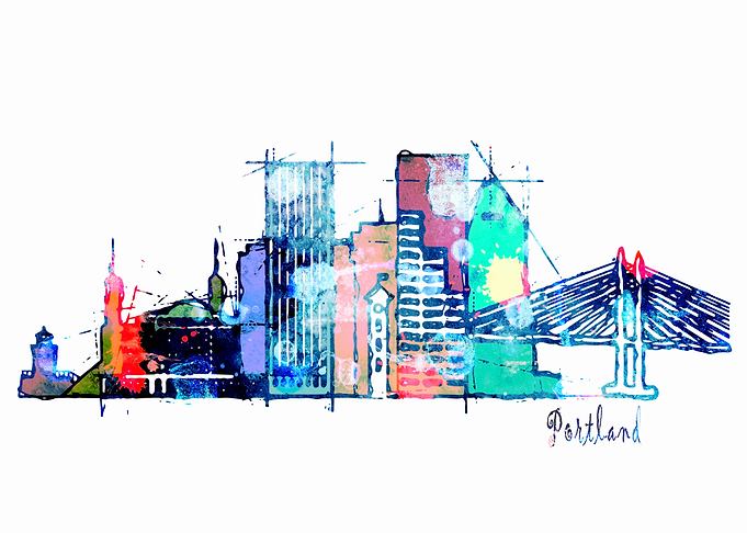 Portland Oregon Skyline