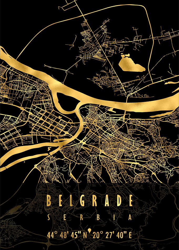 Belgrade Map Serbia