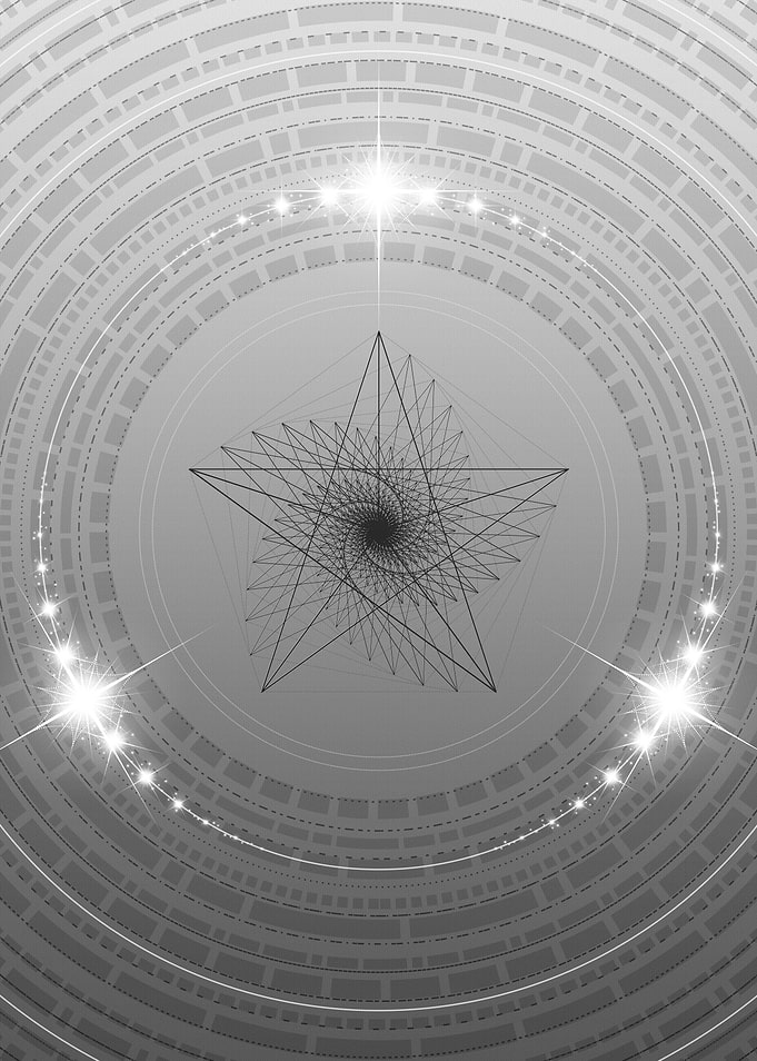 Gray Glyph Mandala Rune