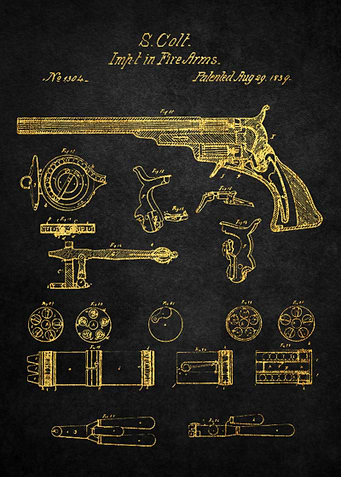 7 Colt Walker Revolver Pa