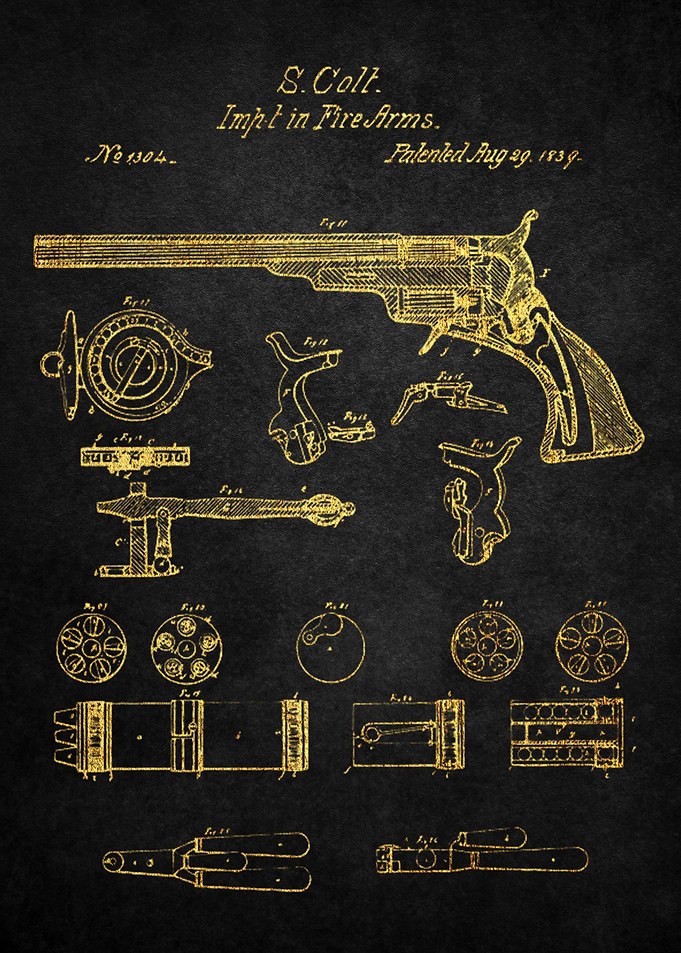 7 Colt Walker Revolver Pa