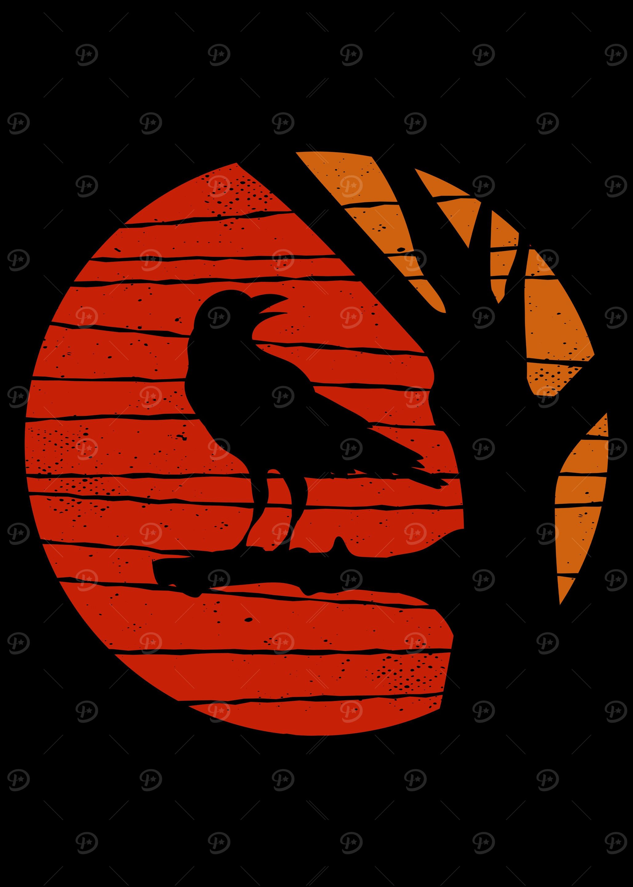 Raven Crow Silhouette