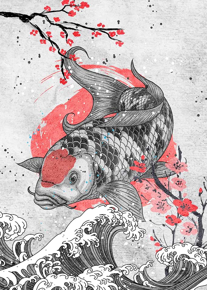 Japan Koi Art