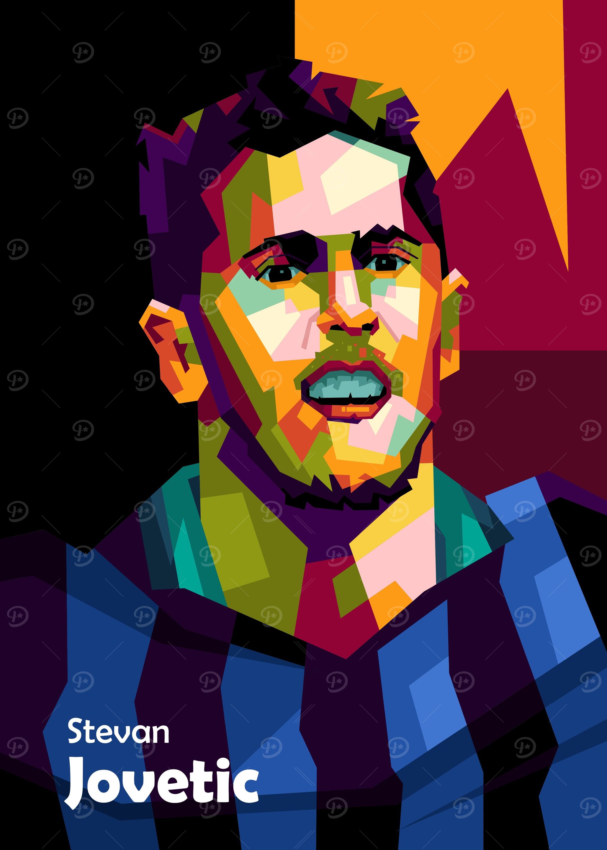 Steven jovetic in popart