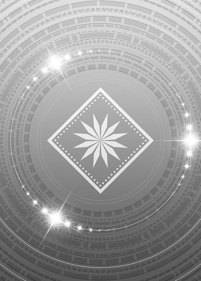 Gray Geometric Glyph Sign