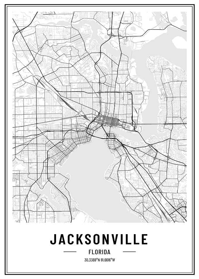 Jacksonville USA map