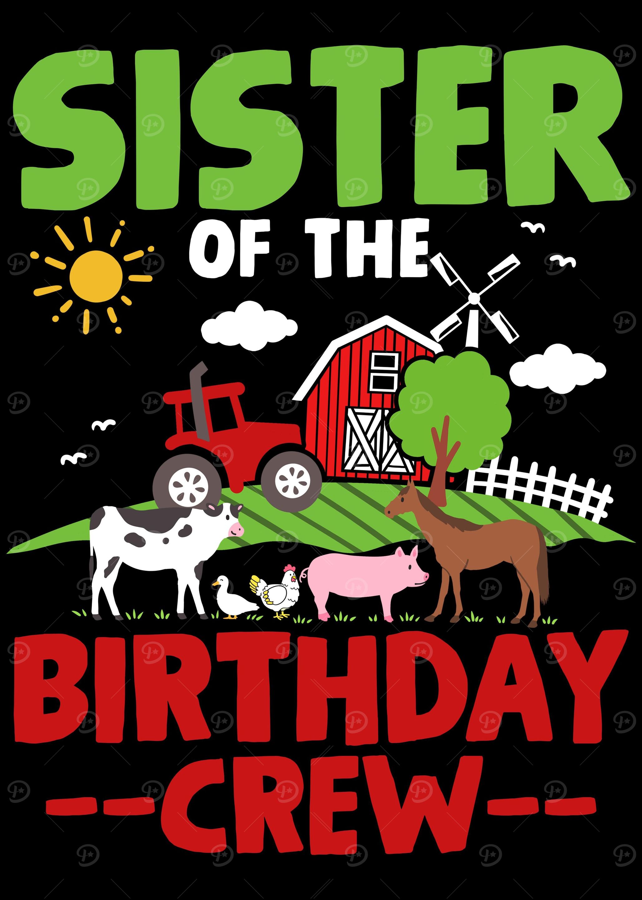 Sister Farm Animals Tracto